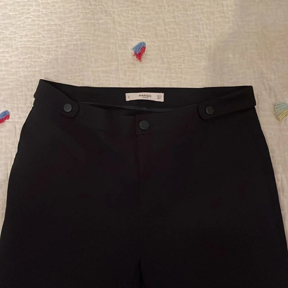 MNG Mango Casual Black Dress Pants Size 8 - Picture 1 of 7